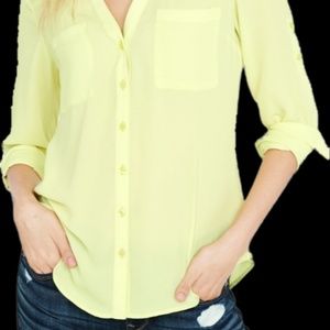 👚Mossimo👚 Sheer Button-Up Blouse👚